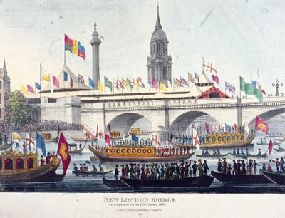 London Bridge új, London, 1831 alkotó: Henry Matthews