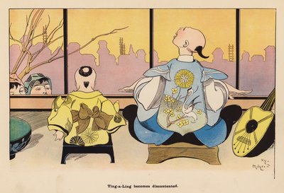 Illusztráció a The Adventures of a Japanese Doll (színes litográfia) című könyvhöz alkotó: Henry Mayer