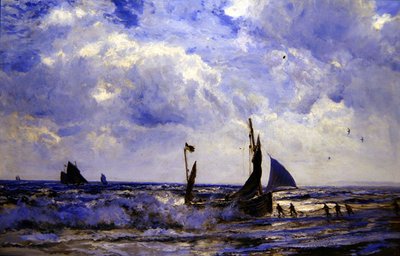 A csónakok behajózása (olaj, vászon) alkotó: Henry Moore