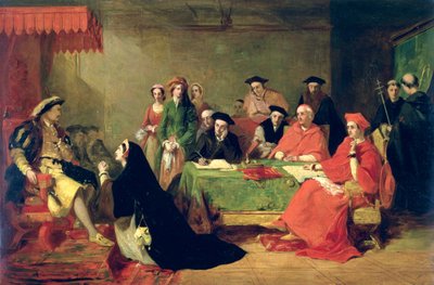 Katalin aragóniai királynő pere, 1848 alkotó: Henry Nelson ONeil