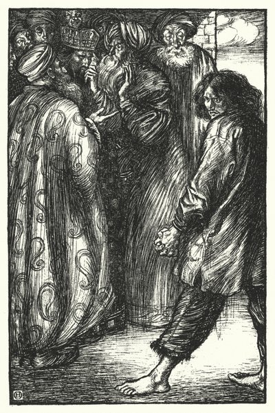 Matthew Arnold verse: A beteg király Bokharában (metszet) alkotó: Henry Ospovat