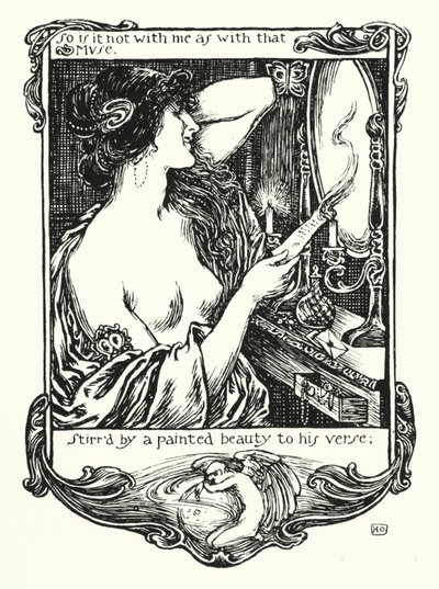 Shakespeare szonettek, XXI. szonett (litho) alkotó: Henry Ospovat