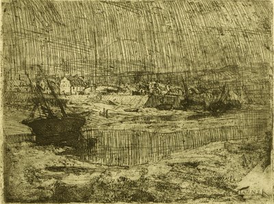 Felborult halászhajók, Bretagne alkotó: Henry Ossawa Tanner