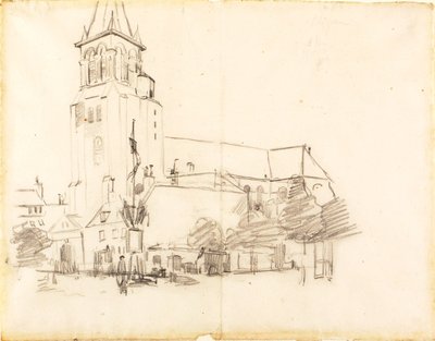 Templom, St.-Germain-des-Prés, Franciaország alkotó: Henry Ossawa Tanner