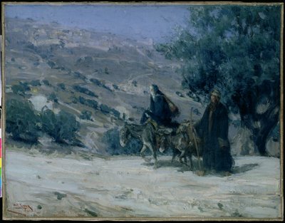 Repülés Egyiptomba, 1899 alkotó: Henry Ossawa Tanner
