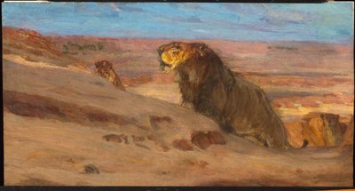 Oroszlánok a sivatagban alkotó: Henry Ossawa Tanner