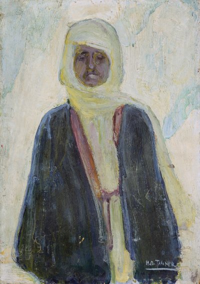 Marokkói férfi (olaj a panelen) alkotó: Henry Ossawa Tanner