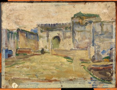 Utcajelenet, Tanger (Crenelated Architecture) alkotó: Henry Ossawa Tanner