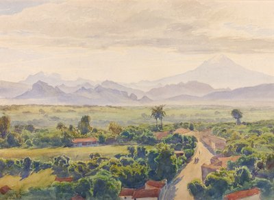 Cuernavaca kilátása alkotó: Henry Otto Wix