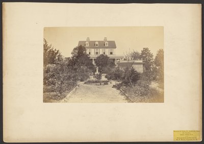 John E. Seabrook kúriája a kert felől. Edisto sziget, Dél-Karolina alkotó: Henry P. Moore