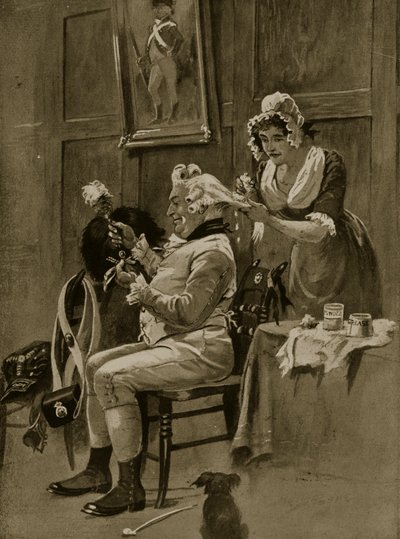 Felvonulásra készül, 1799, illusztráció a „Hutchinson
