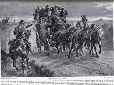 Állj és szállíts, illusztráció a Hutchinson története a brit nemzetről című könyvéből alkotó: Henry Payne