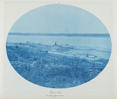 Guard Rock, Des Moines Rapids csatorna L.W.,1885 (fénykép) alkotó: Henry Peter Bosse