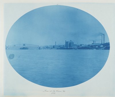 La Crosse-i gát, Wis., 1891 (fénykép) alkotó: Henry Peter Bosse