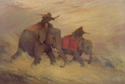 Elefántok a porviharban alkotó: Henry Pilleau