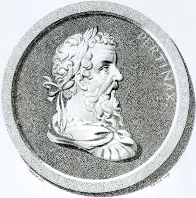 Pertinax portréja, "A Szent Római Birodalom hanyatlásának és bukásának története", Edward Gibbon, 1808 alkotó: Henry R. Cook
