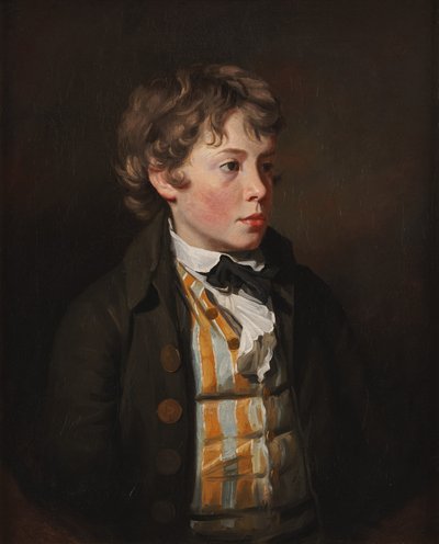 Csíkos mellényt viselő fiú portréja alkotó: Henry Raeburn