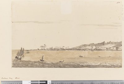 13. oldal Matavai-öböl, Otaheite, 1768-75 (wc) alkotó: Henry Roberts