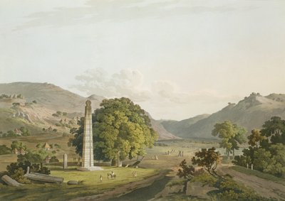 Az axumi obeliszk, Daniel Havell (1785-1826) metszete, 1809 (akvatinta) alkotó: Henry Salt