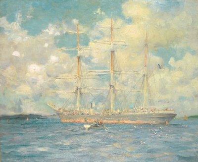 Egy francia barque a Falmouth-öbölben, 1902 alkotó: Henry Scott Tuke