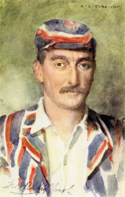 Frederick Robert "Fred" Spoforth, The Demon Bowler (színes litó) alkotó: Henry Scott Tuke