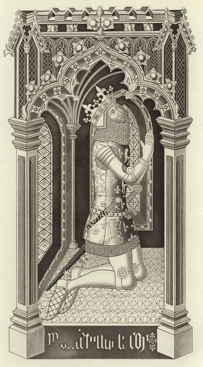 III. Edward, 1355 körül, a Westminster-i Szent István-kápolnából alkotó: Henry Shaw