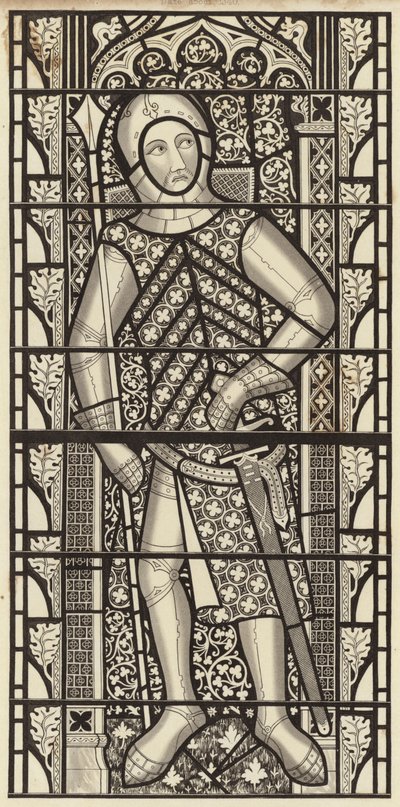 Gilbert de Clare, Clare grófja, a Tewkesbury Abbey Churchből, 1340 körül alkotó: Henry Shaw