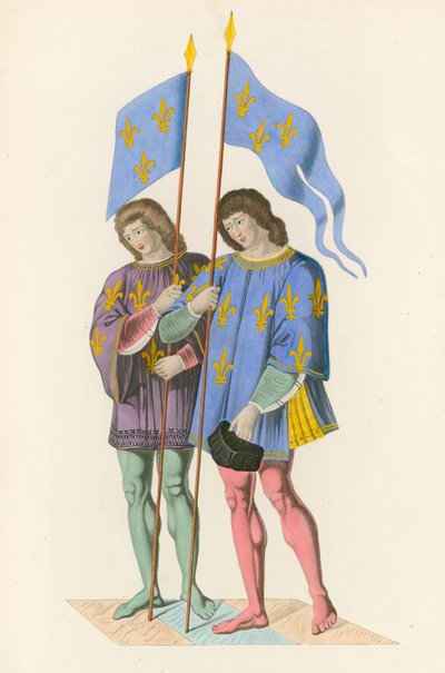 A Heralds Bejelentik VI. Károly halálát fiának, 1500 körül alkotó: Henry Shaw