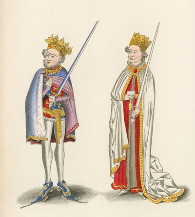 János király és I. Henrik király, 1440 körül alkotó: Henry Shaw