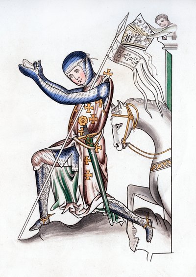 Lovag, 12. század vége, 1843. alkotó: Henry Shaw