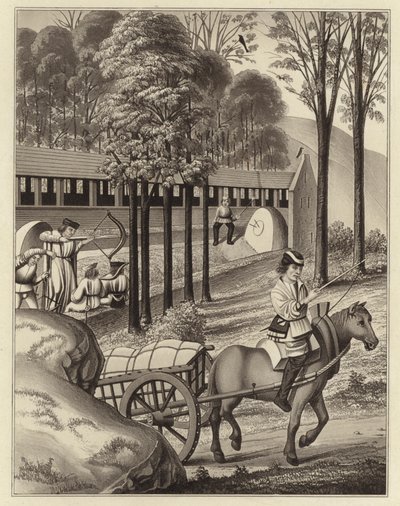 Lövés a fenéken, dátum 1496 alkotó: Henry Shaw