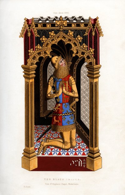 A fekete herceg, 1355, 1843. alkotó: Henry Shaw