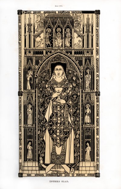 Poitiers kánonja, 1350, 1843. alkotó: Henry Shaw