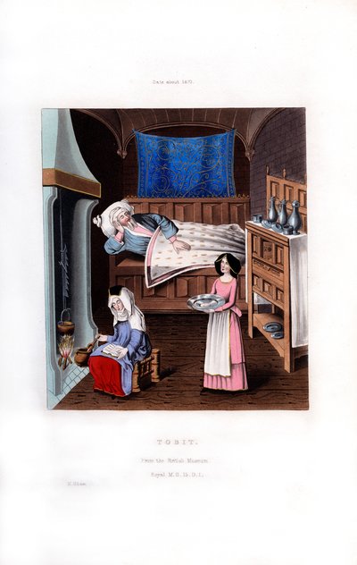 Tobit, 1470, 1843. alkotó: Henry Shaw