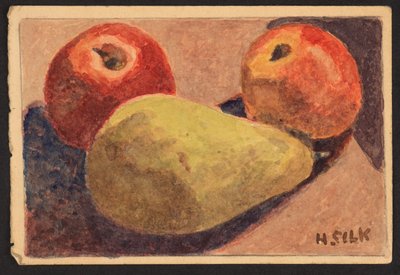 Alma és körte, 1930 körül alkotó: Henry Silk