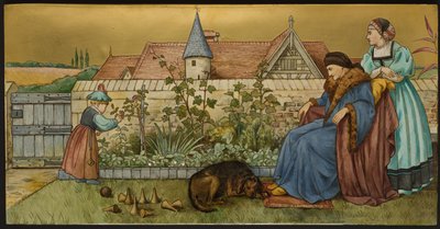 Minden nélkül, Shakespeares Seven Ages illusztrációját ábrázoló emléktábla, Minton ware, Staffordshire, 1874 (zománcozott cserépedény) alkotó: Henry Stacey after Marks