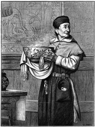 Behozva a wassail tálat, 1874. alkotó: Henry Stacey Marks