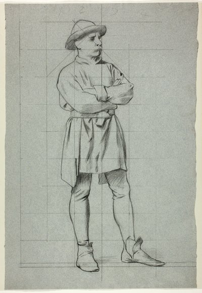 Összefont karokkal álló férfi alkotó: Henry Stacy Marks