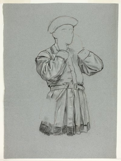 Befejezetlen vázlat férfi tunikában alkotó: Henry Stacy Marks