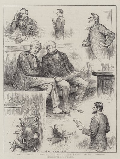 Vázlatok az alsóházban alkotó: Henry Stephen Ludlow