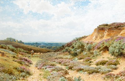 Heather on a Surrey Heath (wc, papír) alkotó: Henry Sutton Palmer