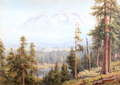 Shasta - Hófelhők, Kalifornia, 1910 körül (akvarell) alkotó: Henry Sutton Palmer