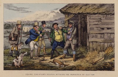 Illusztráció Jorrocks vidámságához és vidámságához (színes litó) alkotó: Henry Thomas (after) Alken