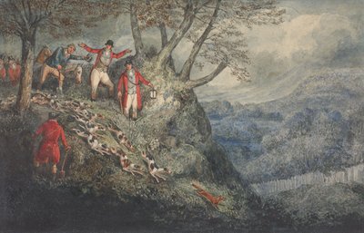 C.J. Apperley („Nimrod”) The Life of a Sportsman című művének illusztrációja: „Éjszakai jelenet Sir Thomas Mostynnal” alkotó: Henry Thomas Alken