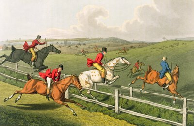 Róka vadászat, akvatinta, I. Clark, kiadó: Thomas McLean, 1820 (akvatinta) alkotó: Henry Thomas Alken