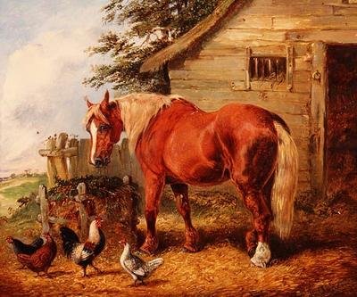 Az istállón kívül alkotó: Henry Thomas Alken