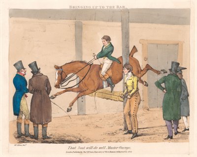 Tizenkét darabból álló sorozat [George mester életének jelenetei] alkotó: Henry Thomas Alken