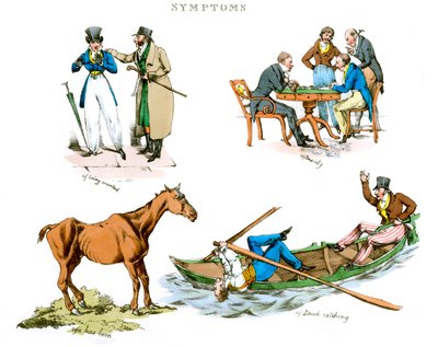 A szórakozás tünetei, 1822. alkotó: Henry Thomas Alken