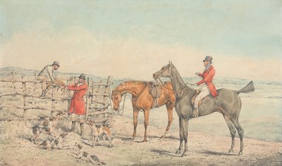 A halál: a rókát kerítésre emelik alkotó: Henry Thomas Alken