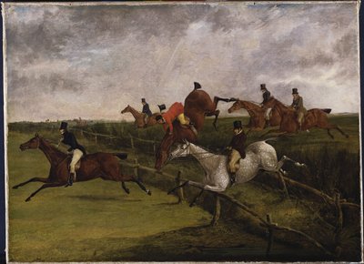 A Grand Leicestershire-i akadályverseny, 1829. március 12.: A szorongás tünetei alkotó: Henry Thomas Alken